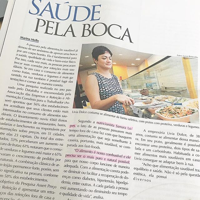 Vamos de #clippingrenewmed Matéria da @samaralopesnutri dando dicas de como fazer escolhas saudáveis no caso de quem come na rua, ou em restaurantes self-service.#dicadanutri #healthyfood #healthylifestyle #renewmed