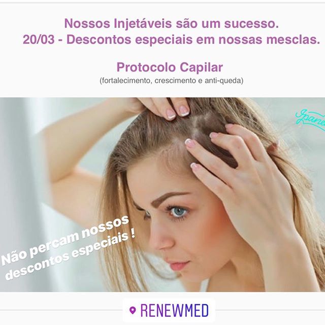 Protocolos capilares para #queda #fortalecimento e #crescimentocapilar #renewmed