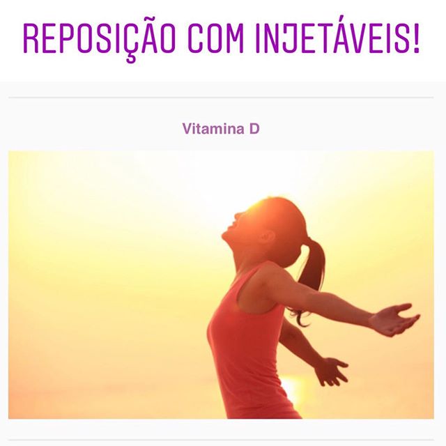 Níveis baixos de vitamina D?Além da dose de sol diária, uma forma de elevar seus níveis desse hormônio, é fazer a aplicação injetável, com doses a cada 6 meses.#renewmed