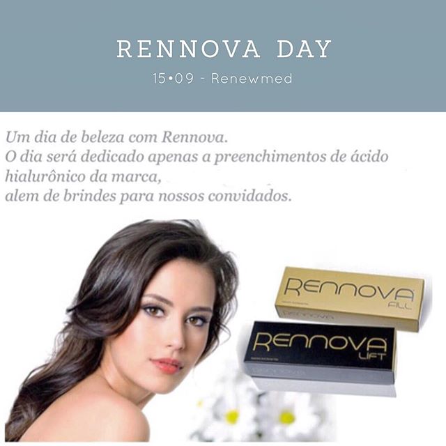 Na sequência da agenda do mês, um dia super especial! Rennova Day para uma completa harmonia da face! Espero vocês...