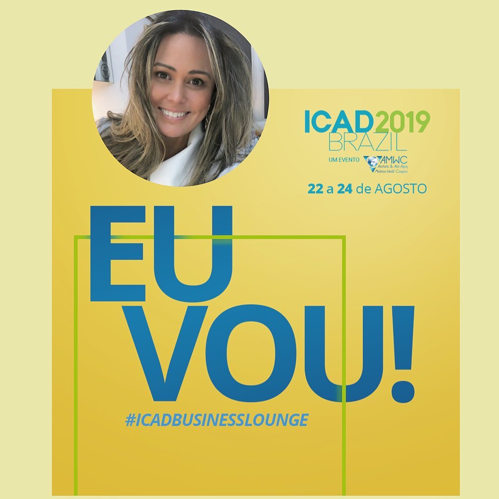 Hoje começa o #icadbrazil2019 , evento com os maiores nomes nacionais e internacionais em dermatologia, cirurgia plástica e medicina estética.
Evento do AMWC de Mônaco, que prioriza as últimas tecnologias em cosmiatria e estética.
Voltarei cheia de novidades e atualizações para vocês!