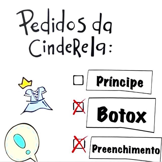 Eu estou com a Cinderela!E o seu pedido qual é?Conta pra gente...