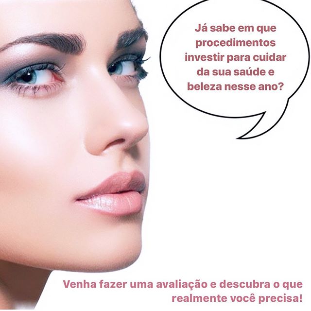 Evite fazer procedimentos aleatoriamente! Conheça sua pele e sua estrutura facial. Faça uma avaliação para saber quais procedimentos realmente são necessários para você.Além de evitar gastos desnecessários, o tratamento é pensado a longo prazo para que os resultados sejam duradouros e delicados! Adoro quando vejo pacientes que se tratam há mais de cinco ou dez anos e estão cada vez melhores!!!