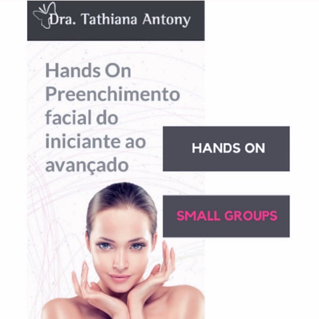 Projeto que saiu da promessa e ganhou um formato lindo! Agora em setembro teremos o nosso hands on de preenchimento facial!Falaremos de técnicas de aplicação, diferentes produtos e reologias.Dois dias de muito cuidado e aprendizado intenso.Somente para médicos.Para informações é só solicitar o link!